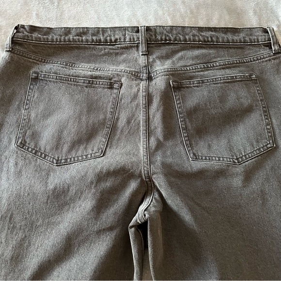 NWT Abercrombie & Fitch Low Rise The Baggy Stones Grey Jeans Size 34 Short - Picture 11 of 13